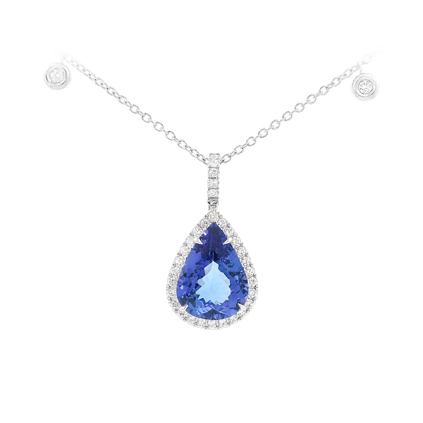 Elegante Kombination aus Tansanit und Diamanten in einzigartigem Design