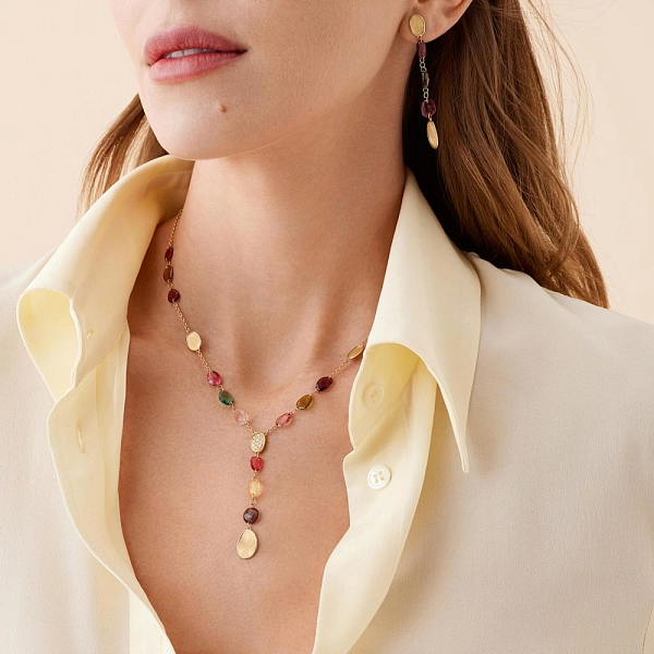 Gold Halskette Marco Bicego Lunaria Farbe CB2870-B TM01 Y