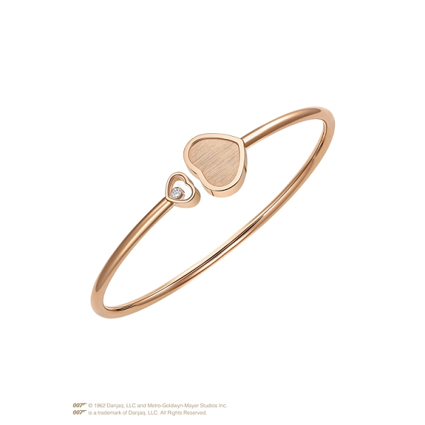 Gold Chopard Happy Hearts Armband Golden Hearts James Bond 007 85A007-5022