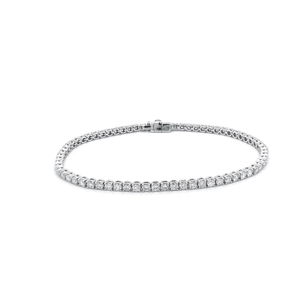Gold-Tennisarmband mit Diamanten