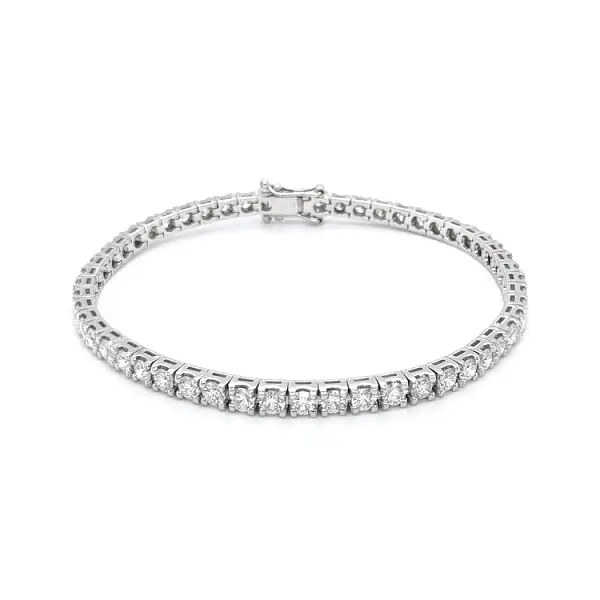 Goldenes Tennisarmband mit Diamanten