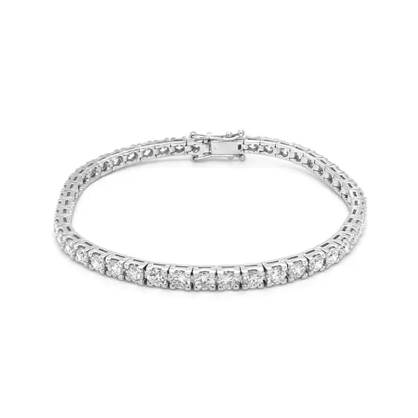 Goldenes Tennisarmband mit Diamanten