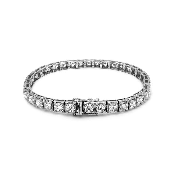 Gold-Tennisarmband mit Diamanten