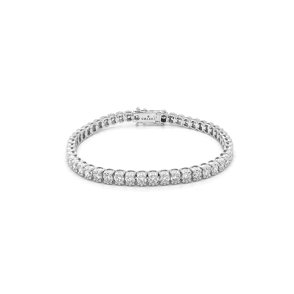 Gold-Tennisarmband mit Diamanten