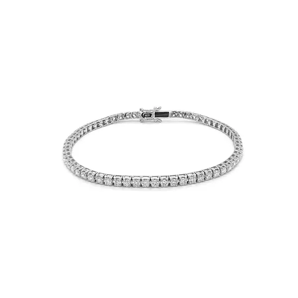 Gold-Tennisarmband mit Diamanten