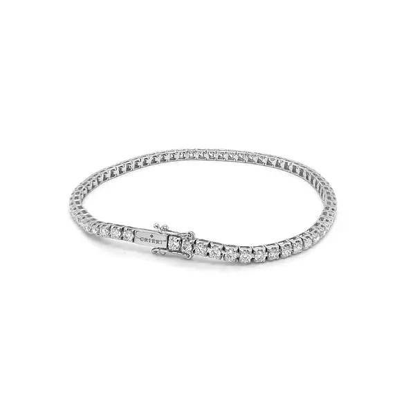 Gold-Tennisarmband mit Diamanten