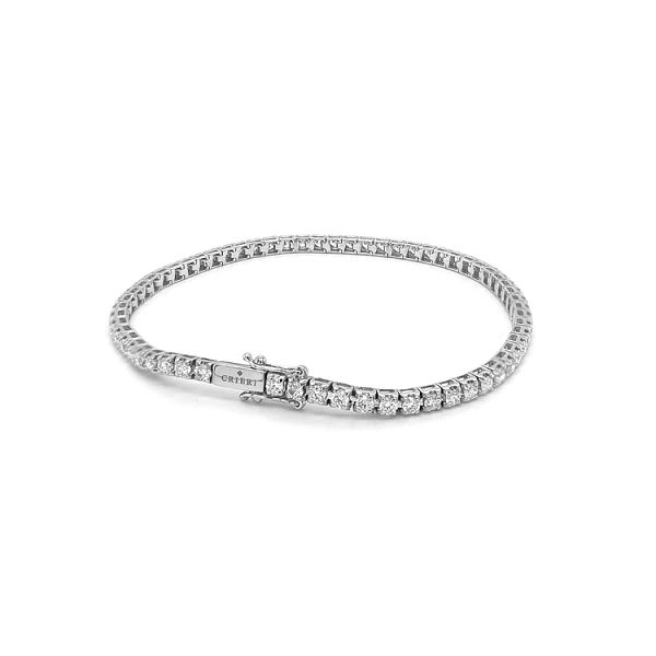 Gold-Tennisarmband mit Diamanten