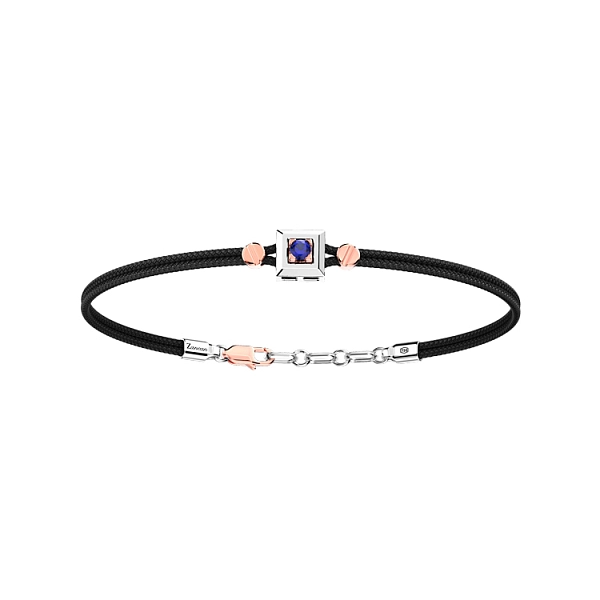 Gold Herrenarmband Zancan mit Saphir