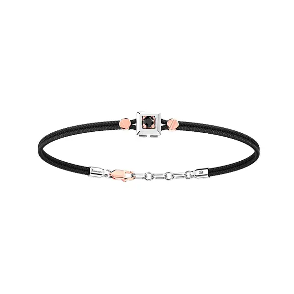 Goldarmband Zancan mit rotem Diamant