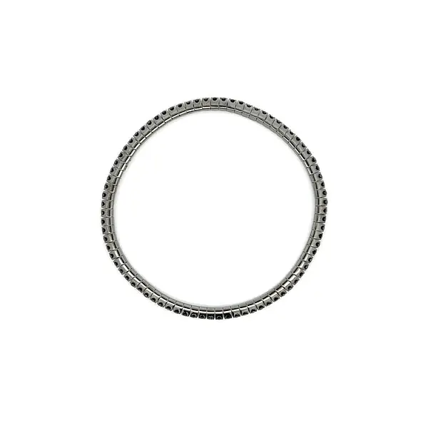 Tennisarmband mit Schwarzgold-Diamanten