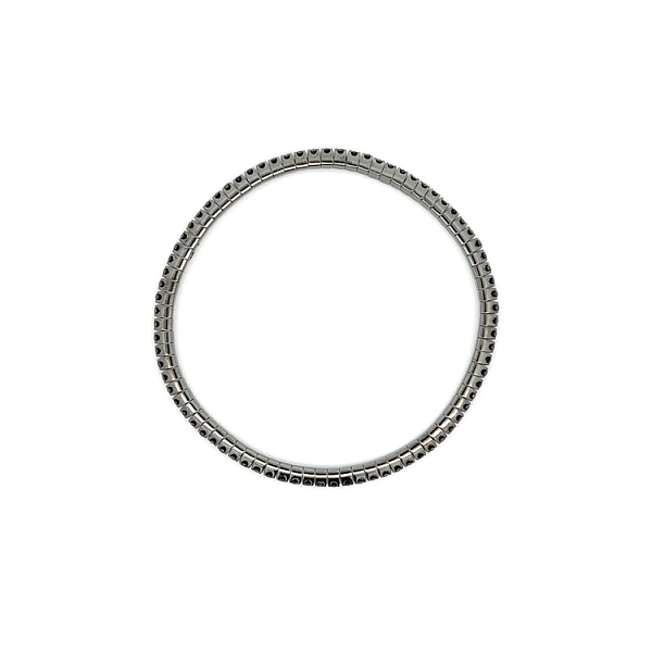 Tennisarmband mit Schwarzgold-Diamanten