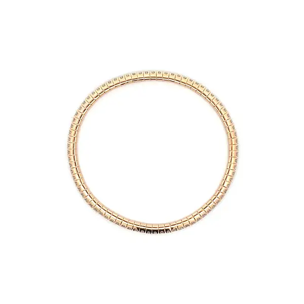 Tennisarmband mit Diamanten aus Rotgold