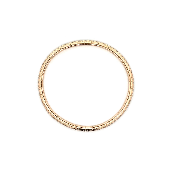 Tennisarmband mit Diamanten aus Rotgold