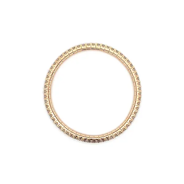 Tennisarmband mit Diamanten aus Rotgold
