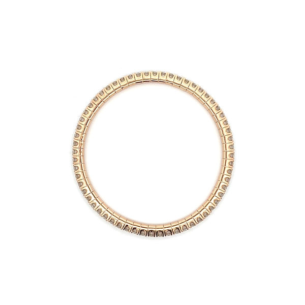 Tennisarmband mit Diamanten aus Rotgold