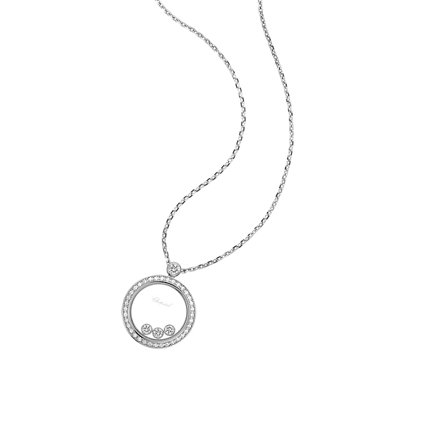 Gold Chopard Happy Diamonds Halskette 793929-1301
