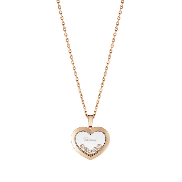 Gold Chopard Happy Diamonds Halskette 79A038-5001