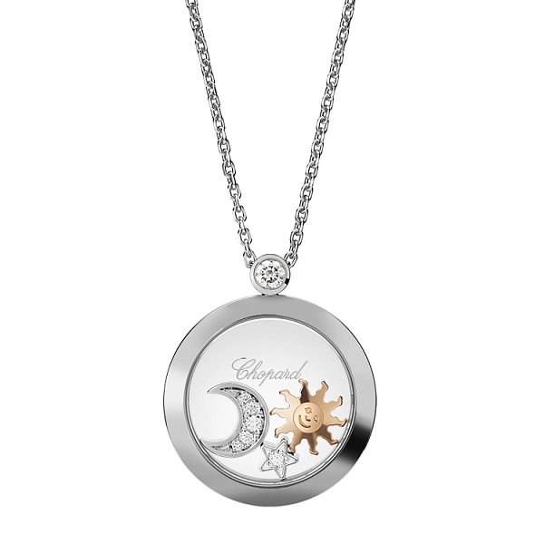 Gold-Anhänger Chopard Happy Diamonds 799434-1201