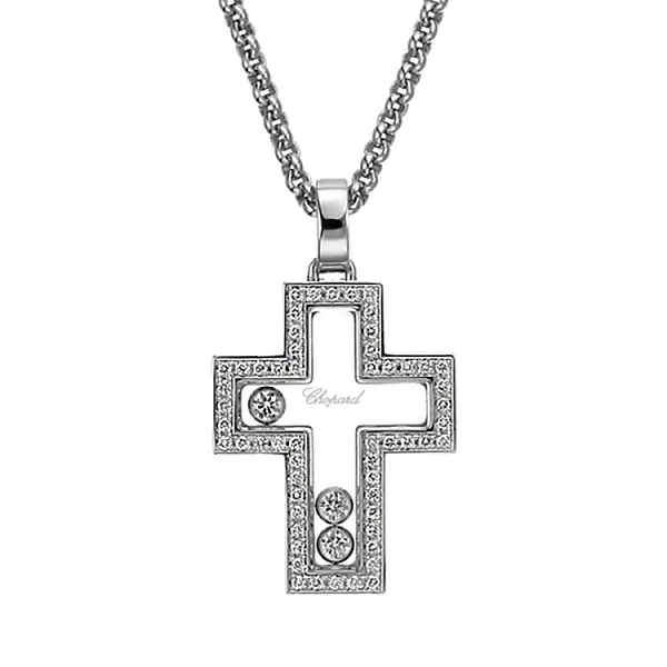 Gold-Anhänger Chopard Happy Diamonds 794055-1001