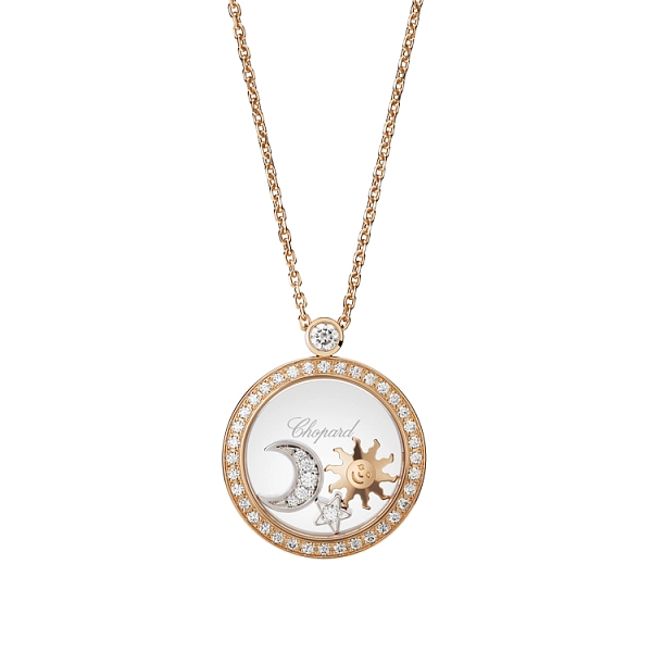 Gold-Anhänger Chopard Happy Diamonds 799434-5401