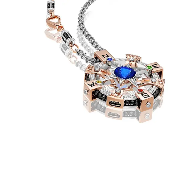 Gold-Anhänger Zancan Black Magic Magnum EC614BR