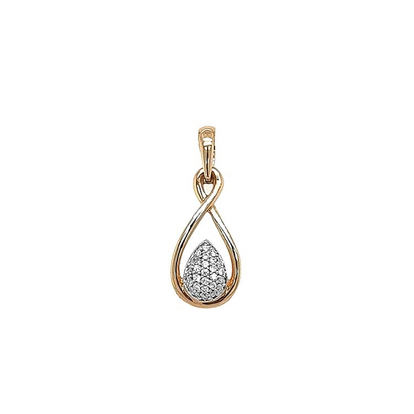 Gold-Anhänger mit Diamanten