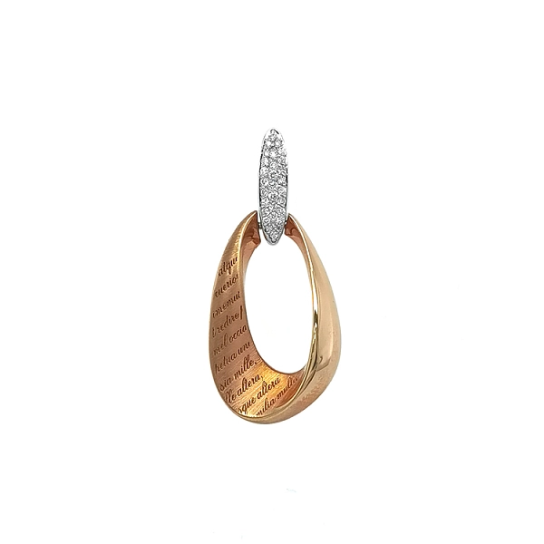 Gold-Anhänger mit Diamanten