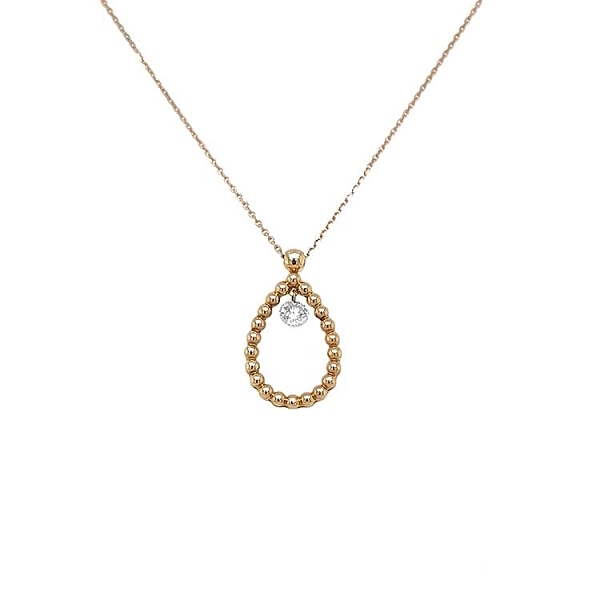Gold-Anhänger mit Diamant