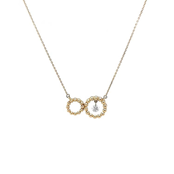 Gold-Halskette mit Diamant