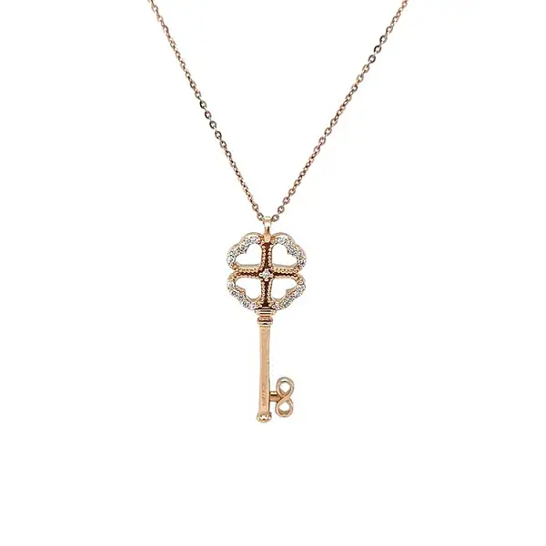 Gold-Anhänger mit Diamanten