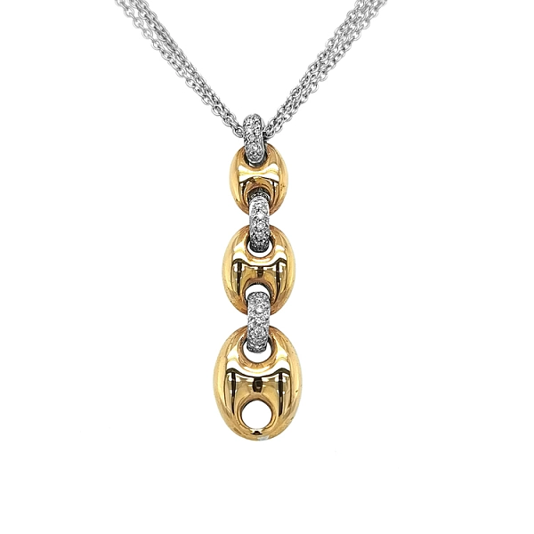 Gold-Anhänger mit Diamanten