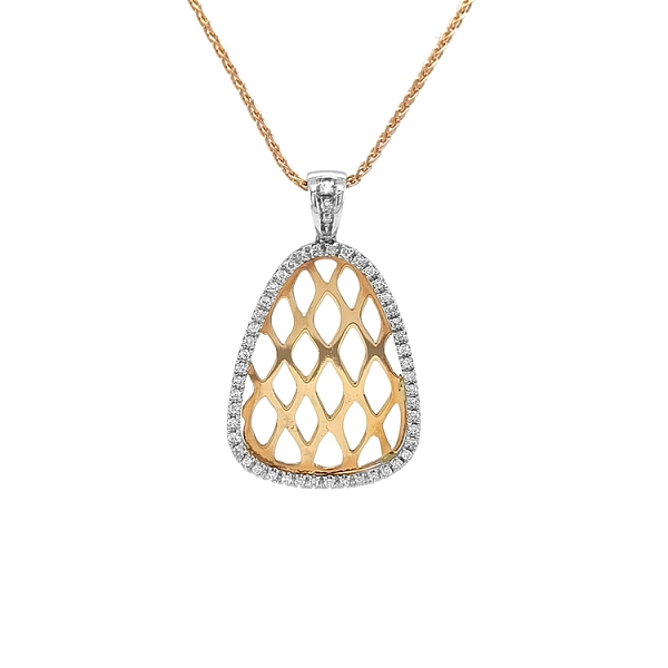 Gold-Anhänger mit Diamanten