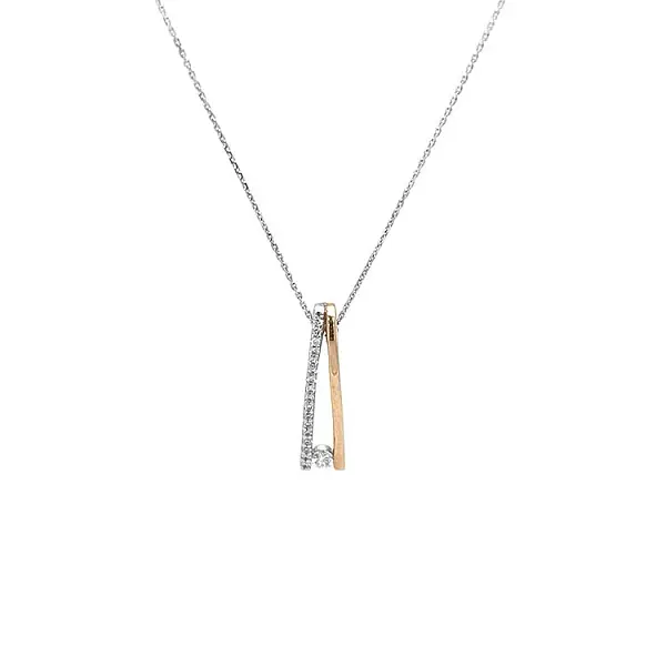 Gold-Anhänger mit Diamanten