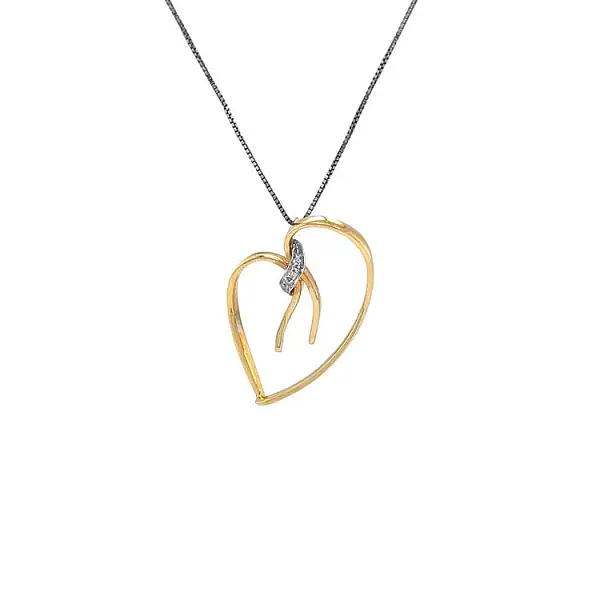 Gold-Anhänger mit Diamanten