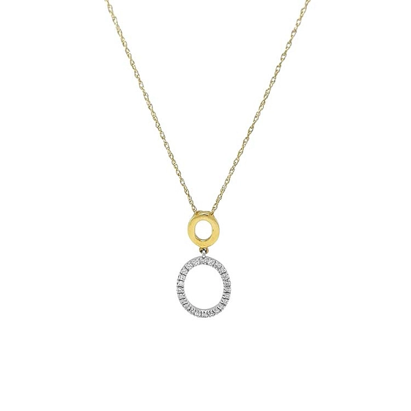 Gold-Anhänger mit Diamanten