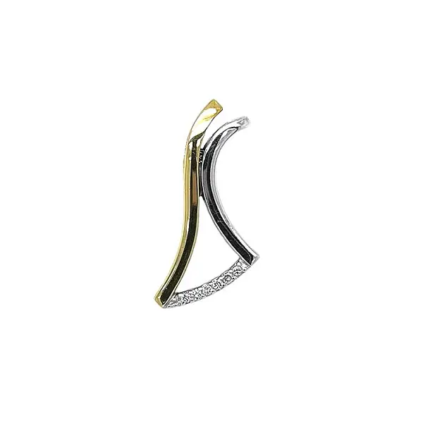 Gold-Anhänger mit Diamanten