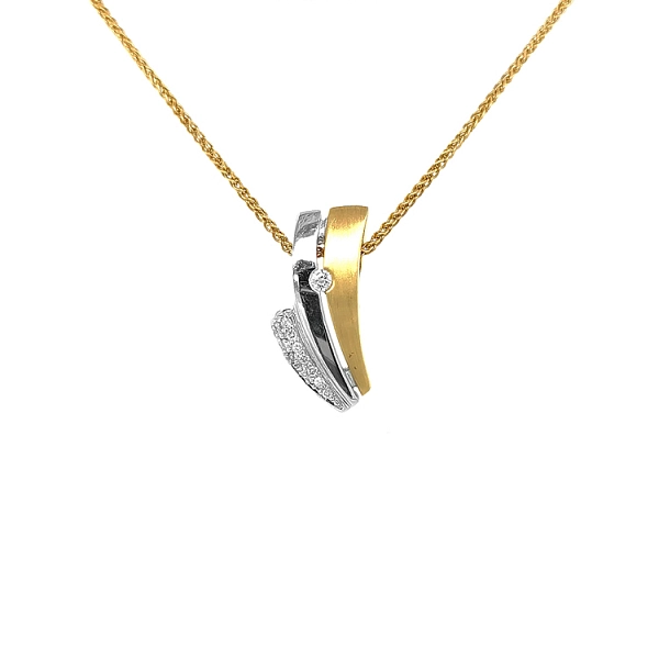 Gold-Anhänger mit Diamanten