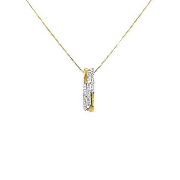 Gold-Anhänger mit Diamanten