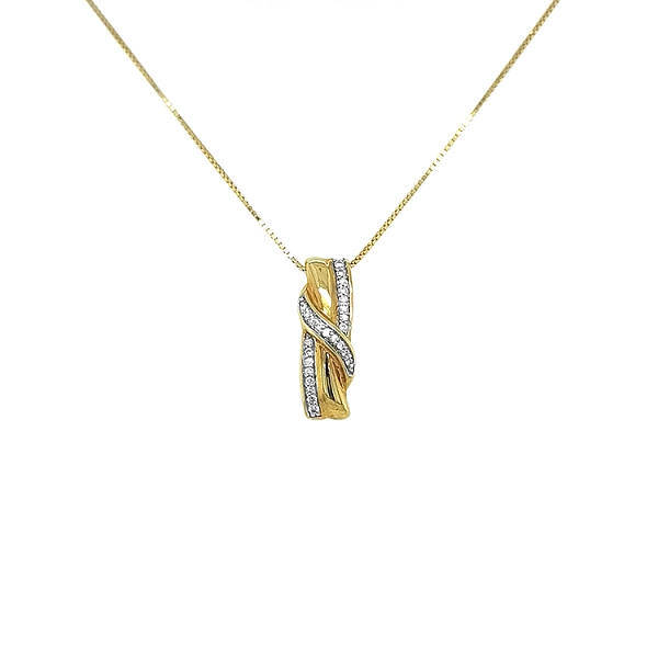 Gold-Anhänger mit Diamanten