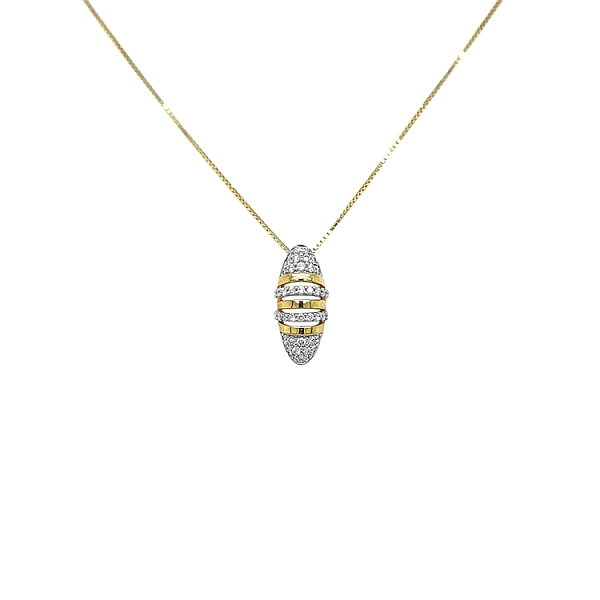 Gold-Anhänger mit Diamanten