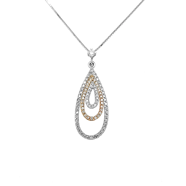 Gold-Anhänger mit Diamanten