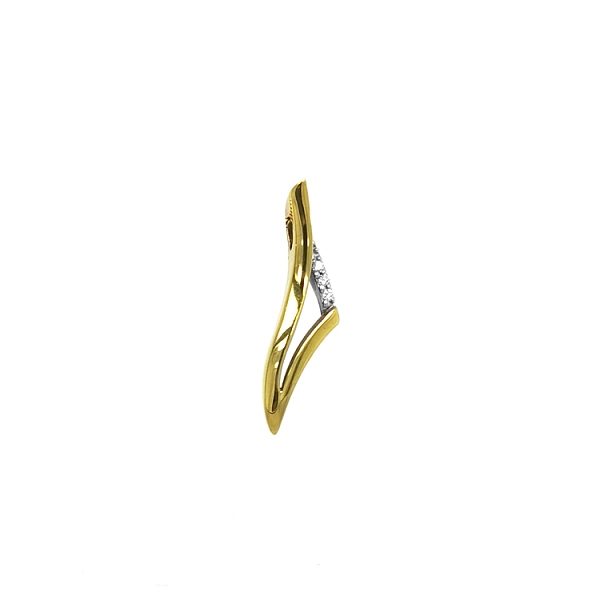Gold-Anhänger mit Diamanten