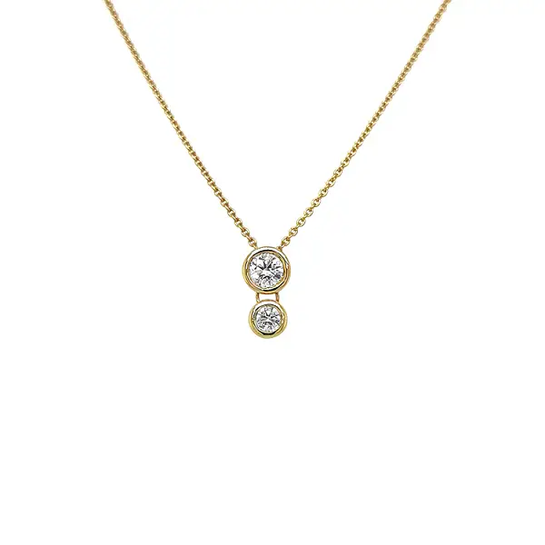 Gold-Anhänger mit Diamanten