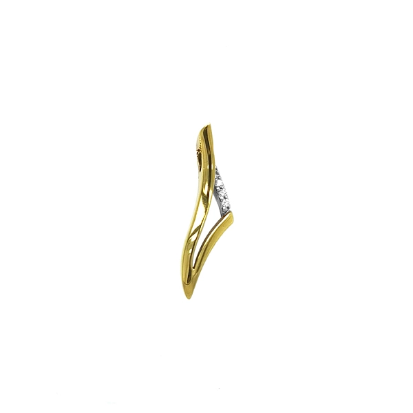 Gold-Anhänger mit Diamanten