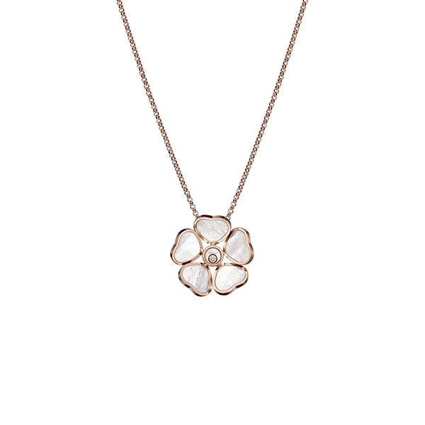 Gold-Anhänger Chopard Happy Hearts Blumen 79A085-5301