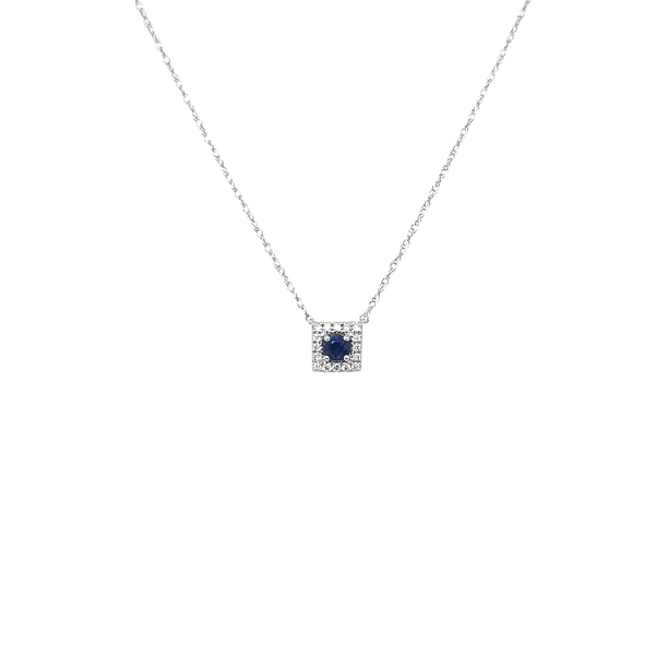 Goldanhänger mit Saphiren und Diamanten