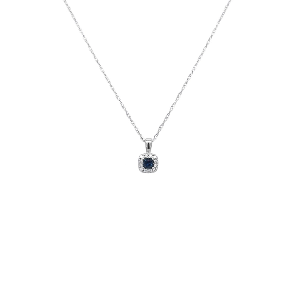 Goldanhänger mit Saphiren und Diamanten