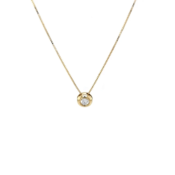 Gold-Anhänger mit Diamant