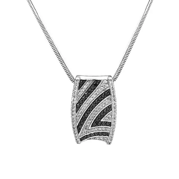 Gold-Anhänger mit roten und weißen Diamanten