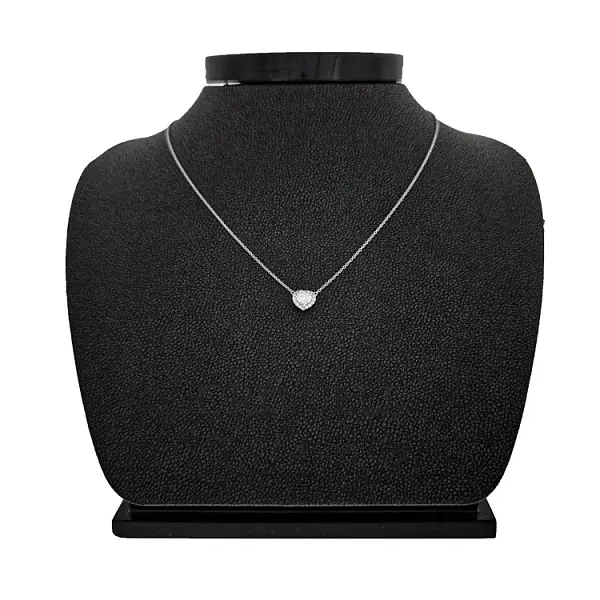 Gold-Anhänger Herz mit Diamanten